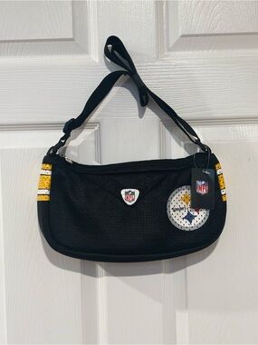 NFL Jersey Team Purse ~ Pittsburgh Steelers Messenger Shoulder Bag NEW
